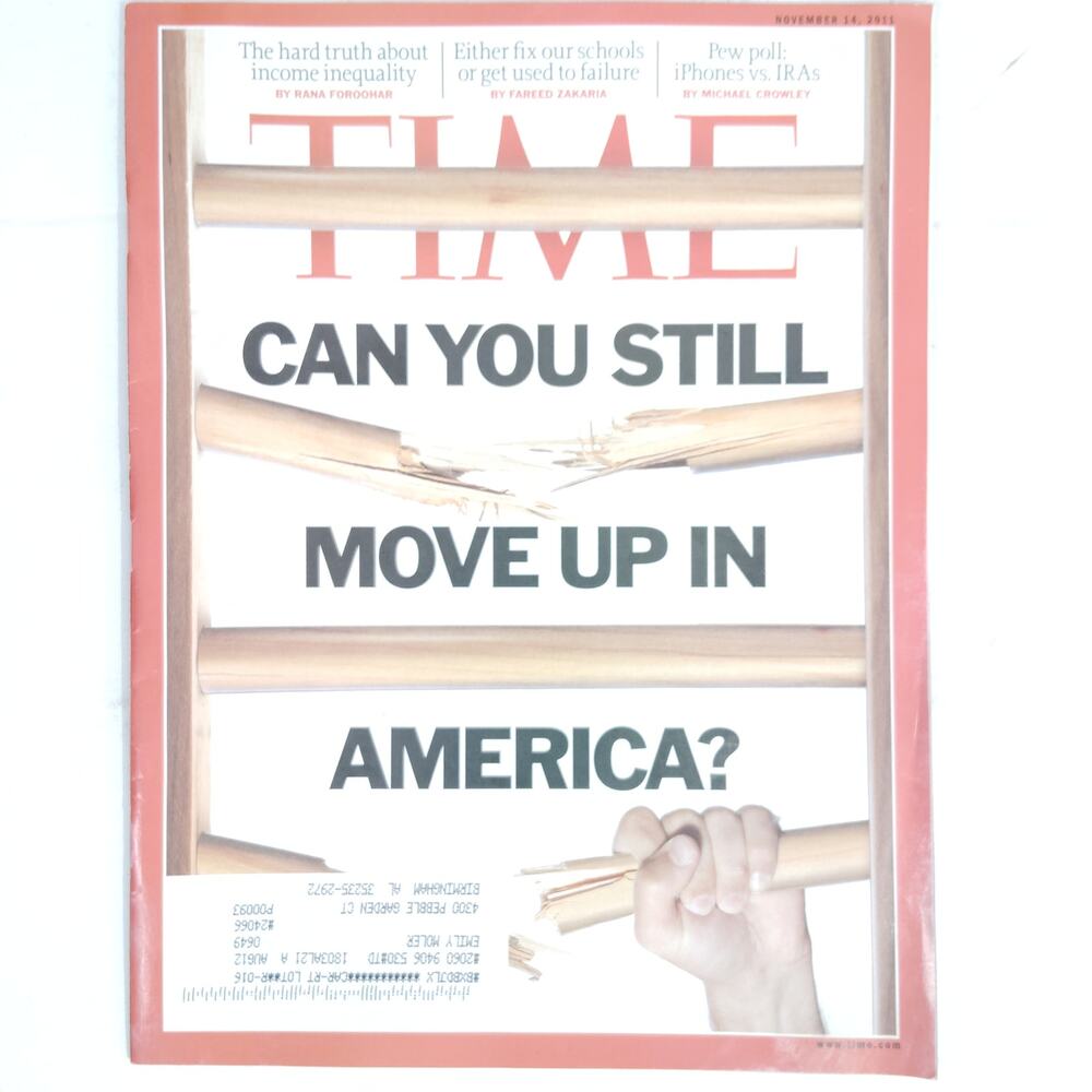 TIME Magazine November 14 2011 Can You Still Move Up in America?, Stephen King